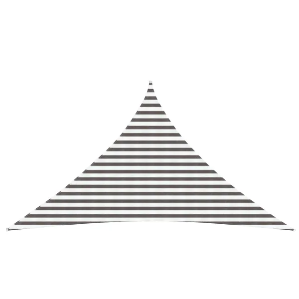 Voile d'ombre Gris clair et blanc 4 x 4 x 5,8 m HDPE