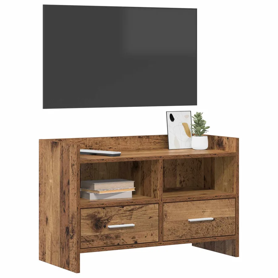Meuble TV 71,5 x 33 x 47 cm Bois ancien Bois d'ingénierie - 3