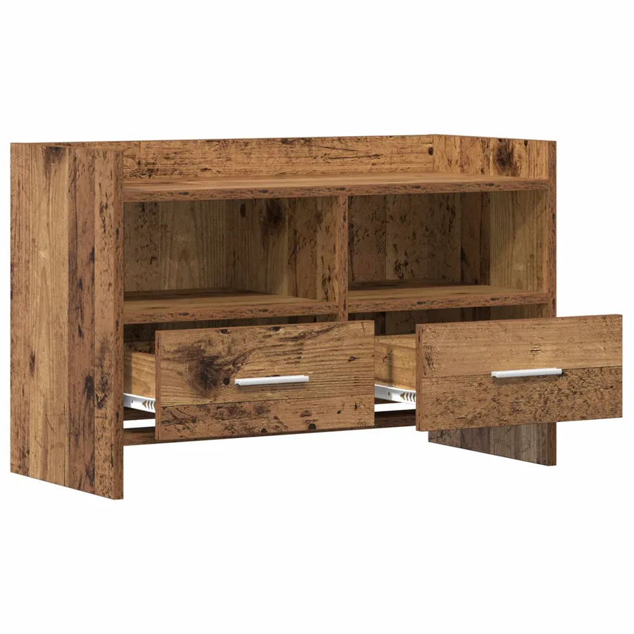 Meuble TV 71,5 x 33 x 47 cm Bois ancien Bois d'ingénierie - 4