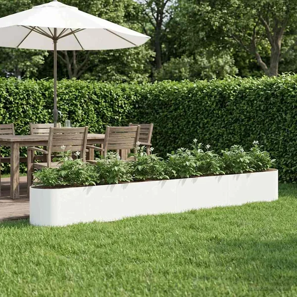 Jardin surélevé Blanc 360 x 40 x 40 cm