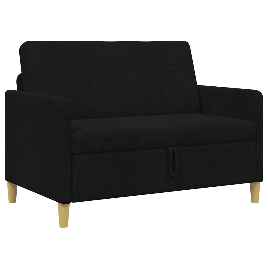 Sofa avec rangement Noir 122 x 78 x 87 cm Polyester - 2