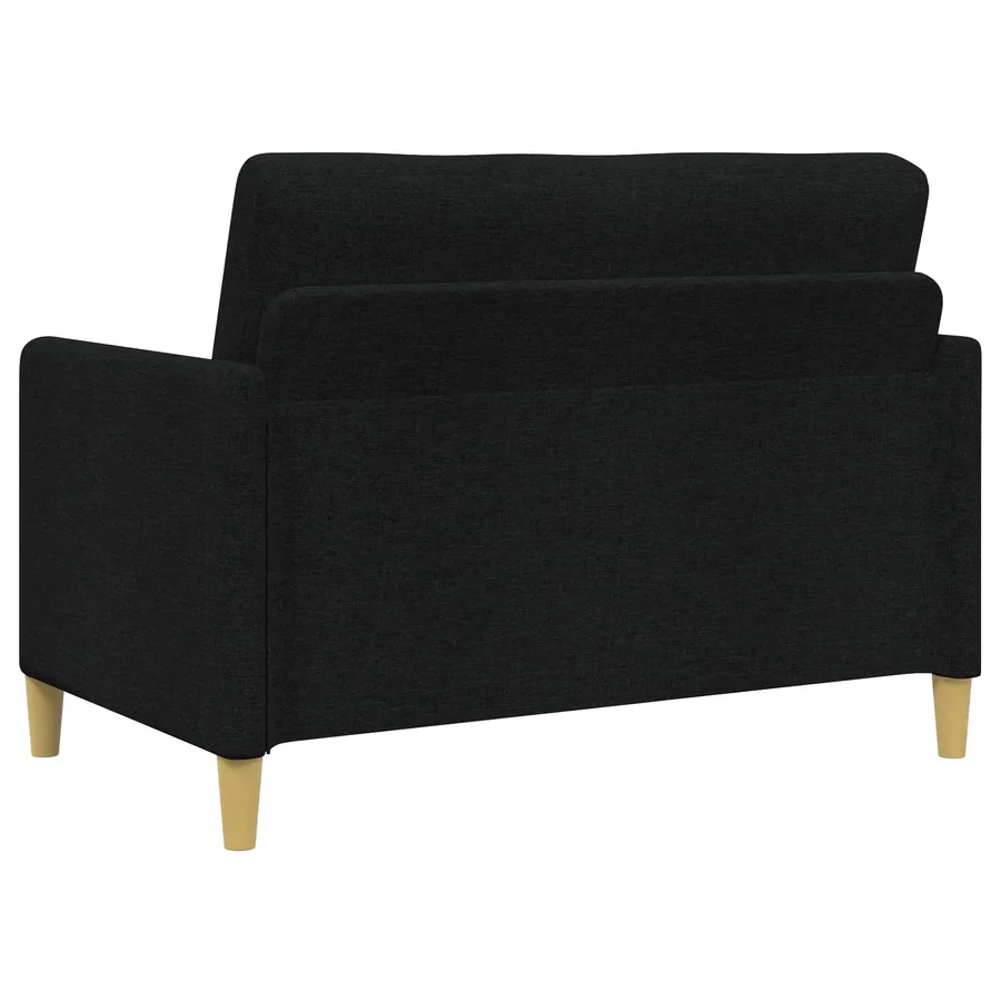Sofa avec rangement Noir 122 x 78 x 87 cm Polyester - 5