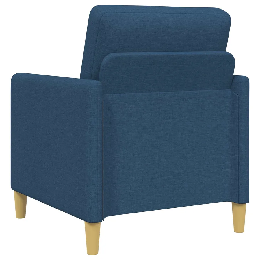 Canapé avec rangement 2 pcs Bleu Polyester - 5