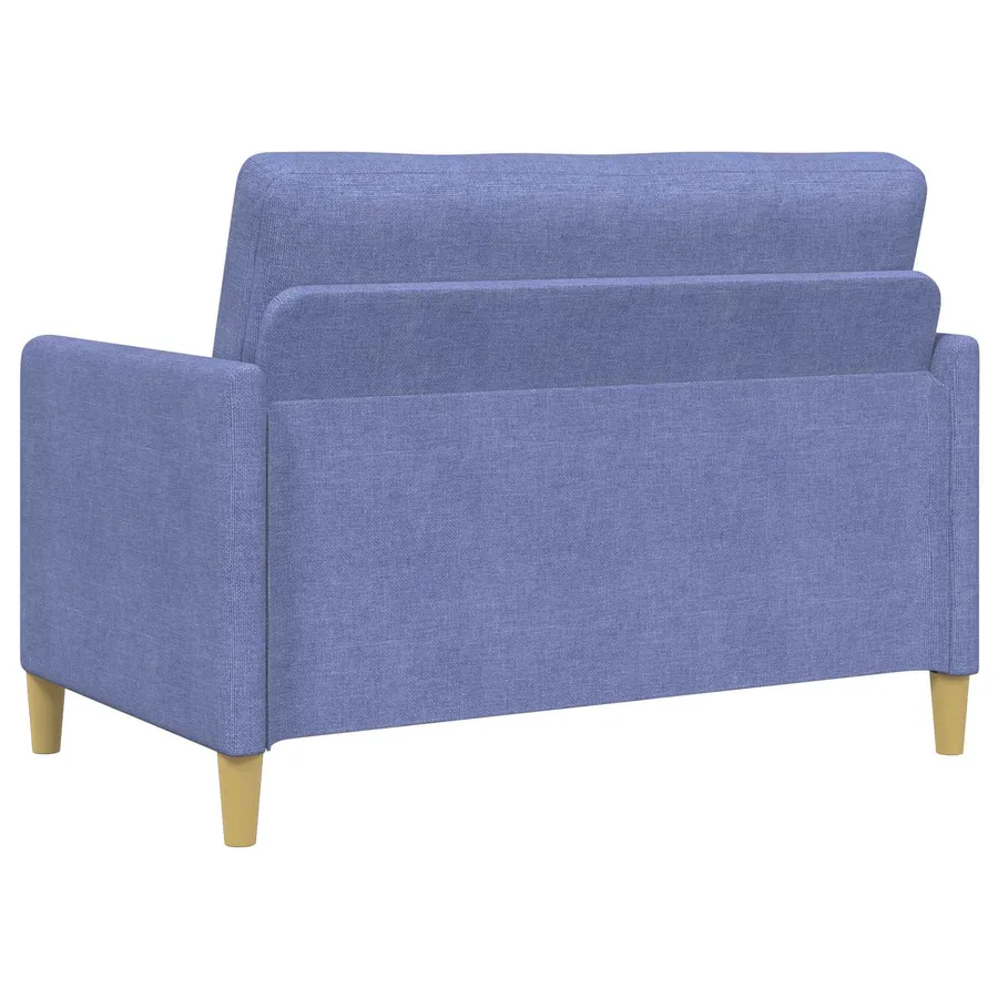 Canapé avec rangement 2 pcs Bleu denim Polyester - 4