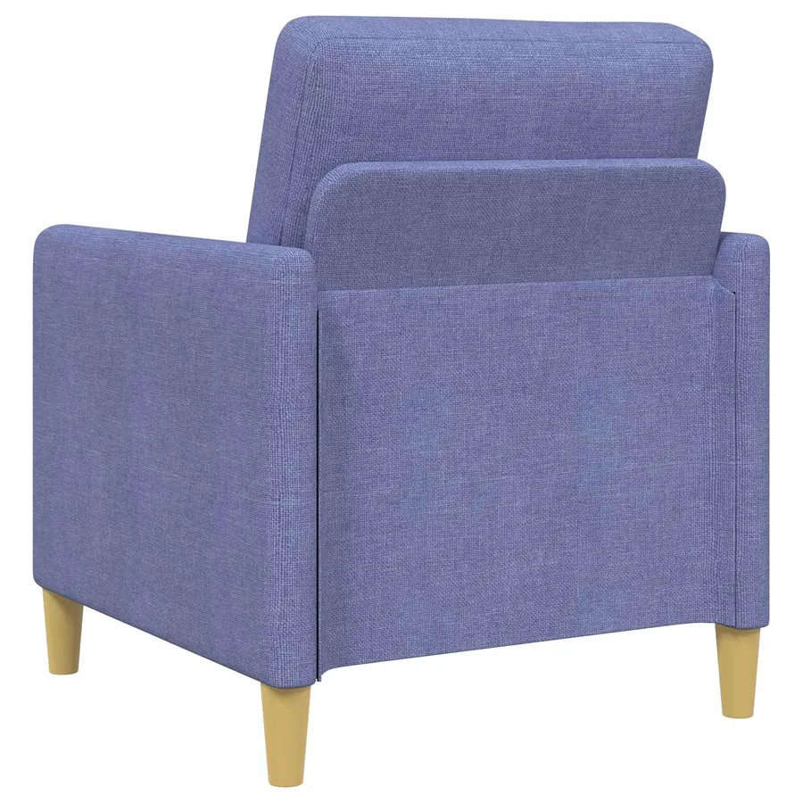 Canapé avec rangement 2 pcs Bleu denim Polyester - 5