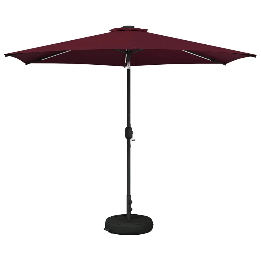 Parasol de jardin avec lumières LED et base 300 x 300 cm - 2
