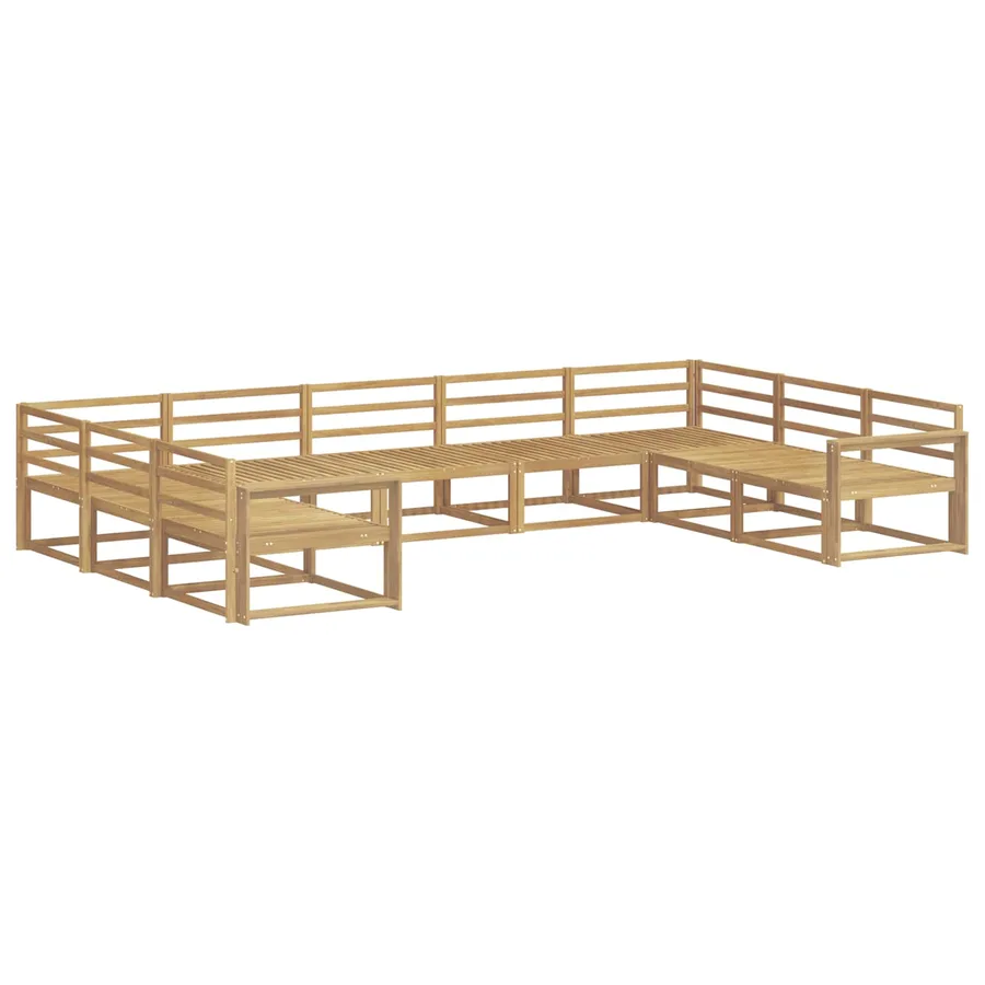 Ensemble de canapés d'extérieur 9 pcs Blanc 404 x 251,5 x 73 cm - 2