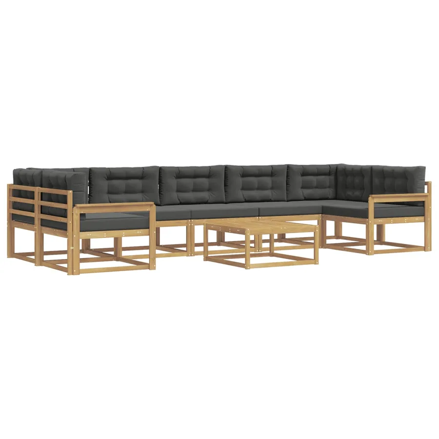 Ensemble de canapés d'extérieur 6 pcs Blanc et anthracite - 2