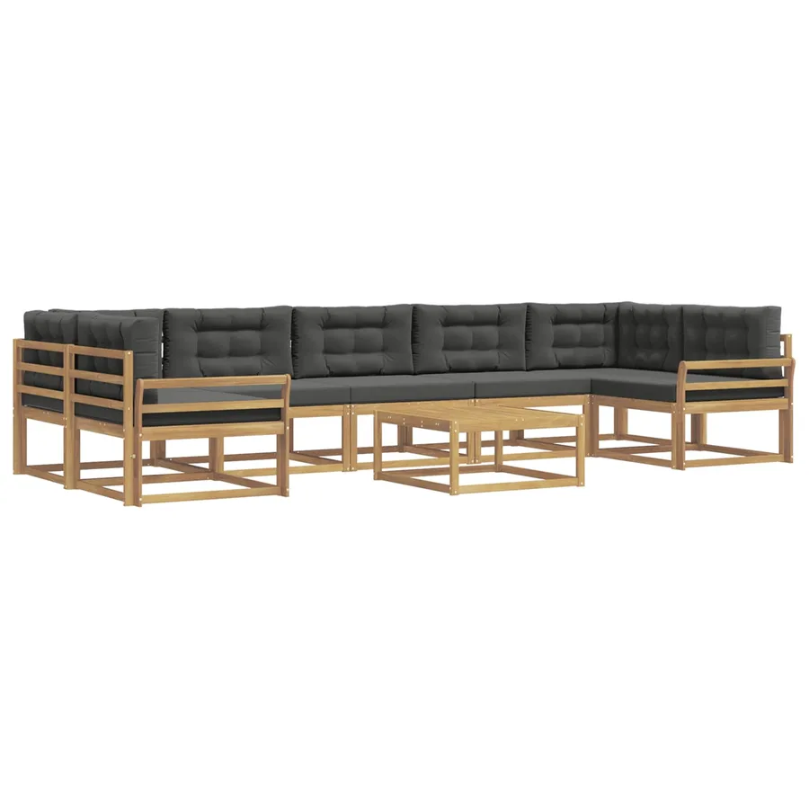 Ensemble de canapés d'extérieur 6 pcs Blanc et anthracite - 2