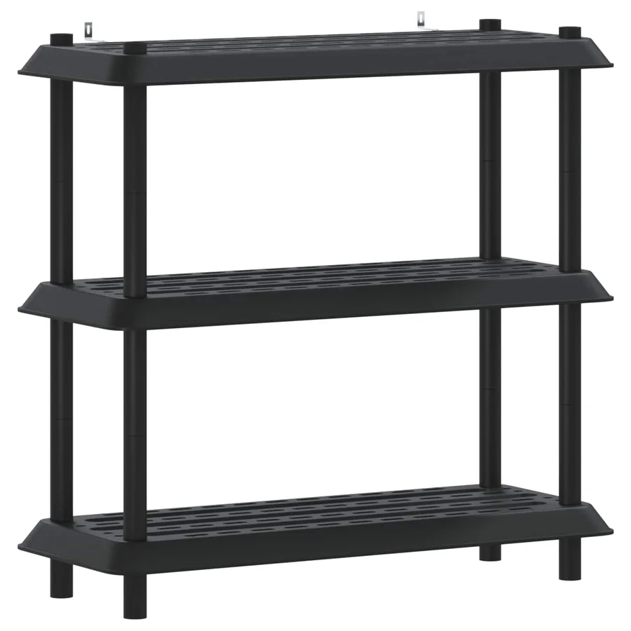Unité de rangement 3 niveaux 100 x 40 x 96 cm PP Anthracite - 2
