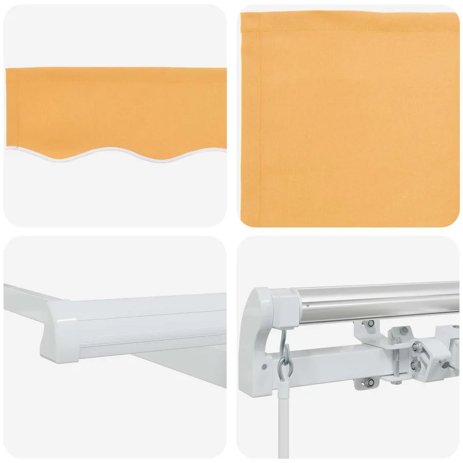 Auvent rétractable Sable 4 × 3 m Polyester et Aluminium - 4