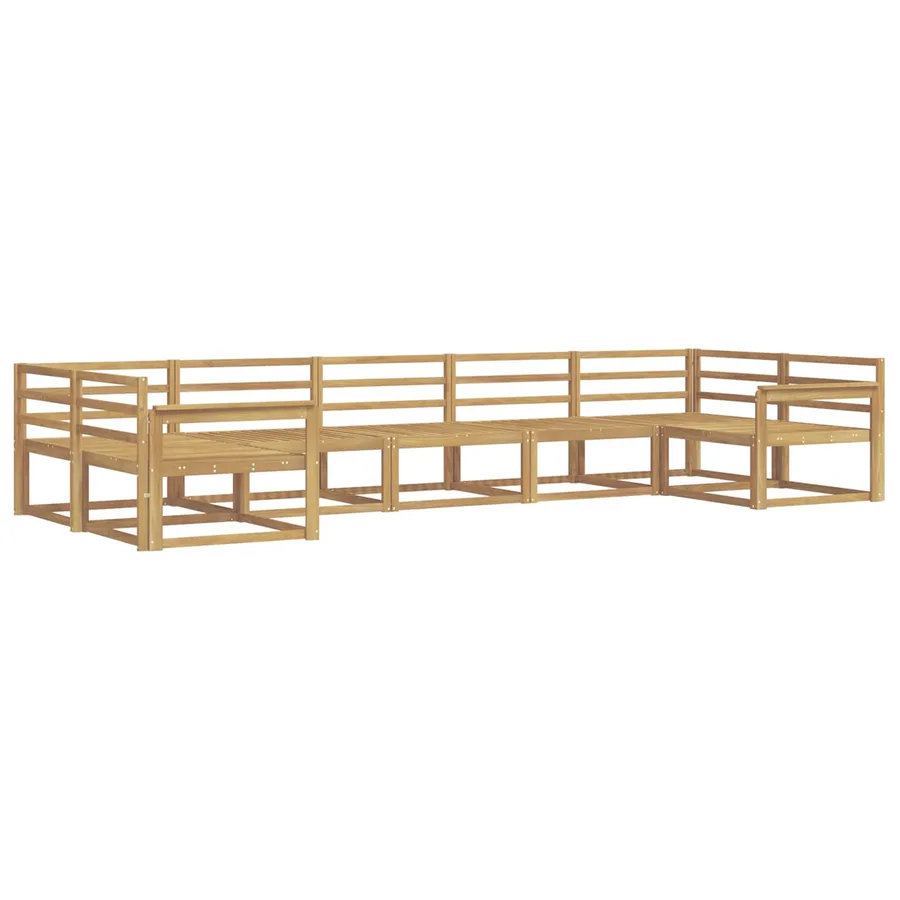 Ensemble de canapés d'extérieur 7 pcs Blanc - 2