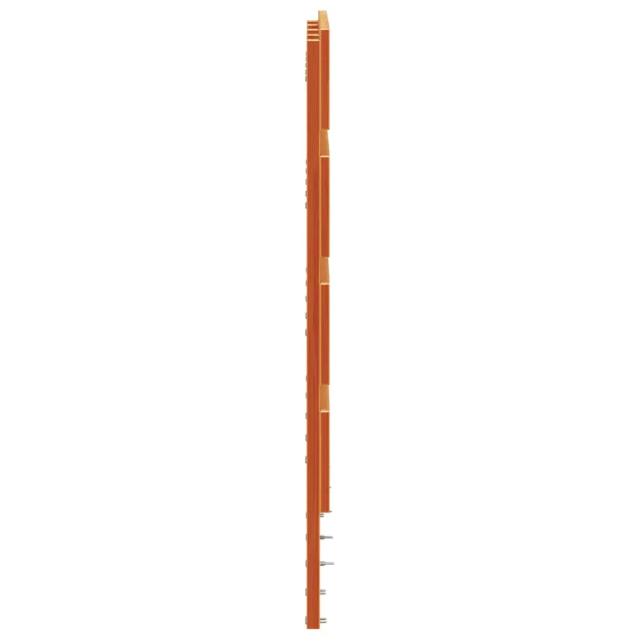 Tête de lit cire marron 120 cm bois massif de pin - 6