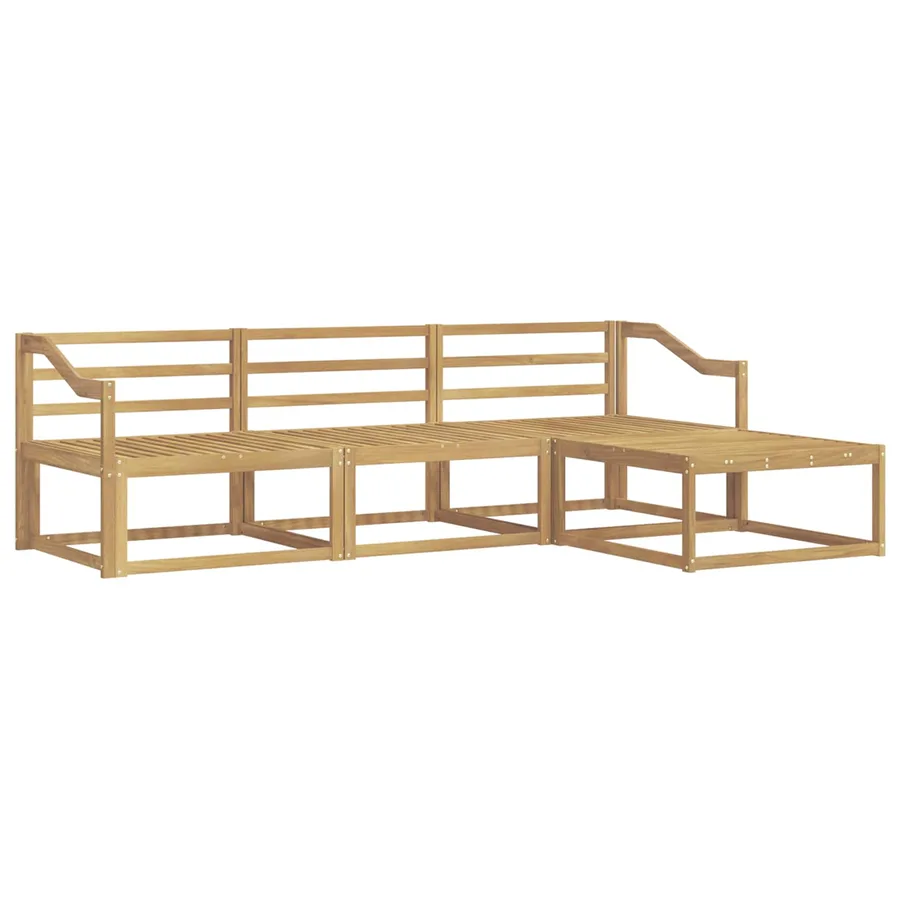 Ensemble de canapés d'extérieur 4 pcs Blanc - 2