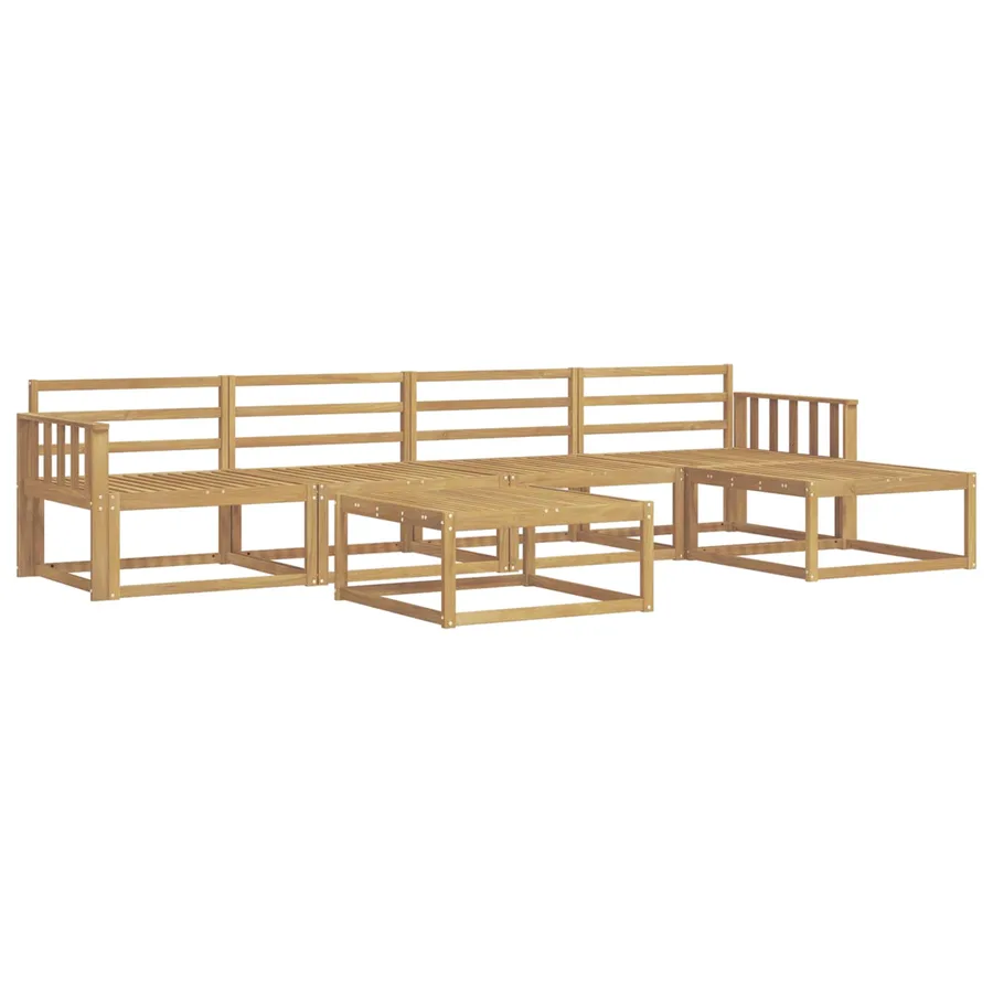 Ensemble de canapés d'extérieur 6 pcs Blanc 79 x 79 x 37 cm - 2