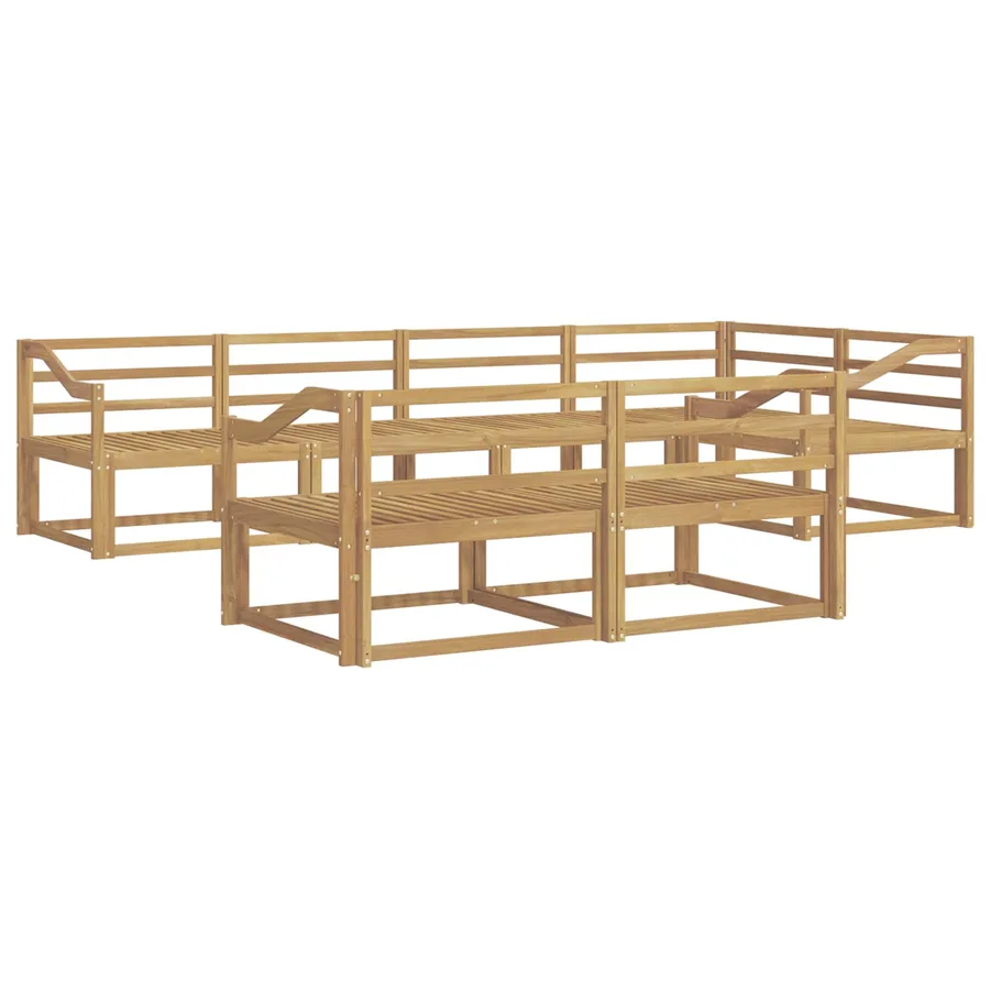 Ensemble de canapés d'extérieur 8 pcs Blanc 325 x 166,5 x 73 cm - 2