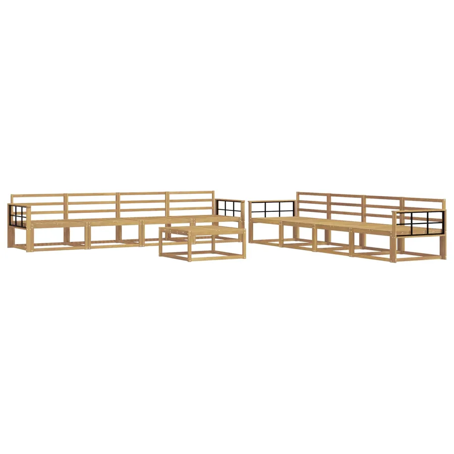 Ensemble de canapés d'extérieur 9 pcs Blanc 79 x 79 x 37 cm - 2