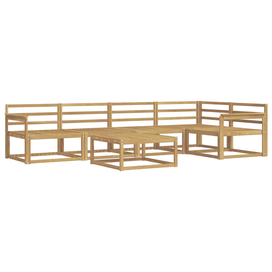 Ensemble de canapés d'extérieur 6 pcs Blanc 79 x 79 x 37 cm - 2