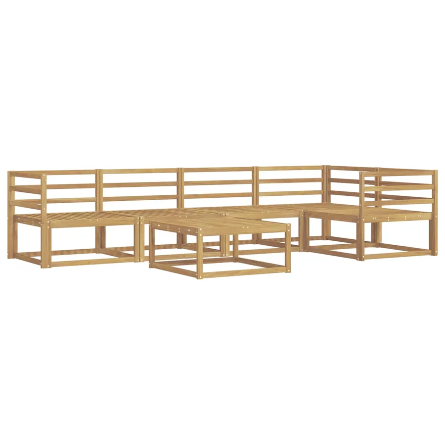 Ensemble de canapés d'extérieur 6 pcs Blanc 79 x 79 x 37 cm - 2