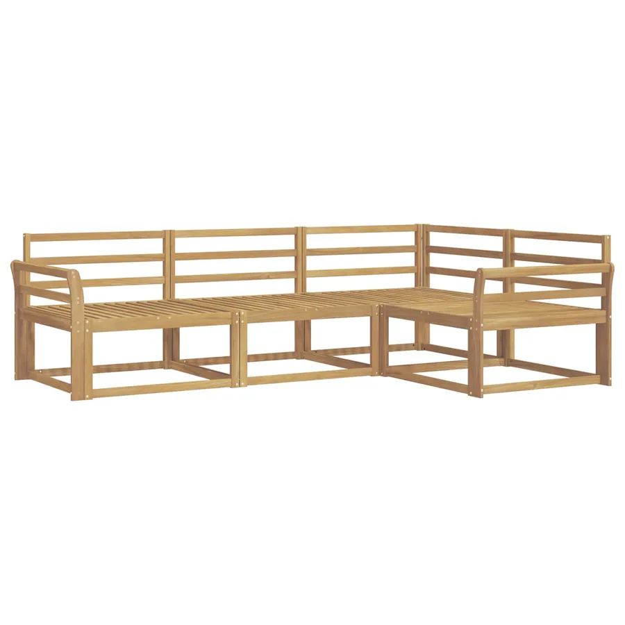 Ensemble de canapés d'extérieur 4 pcs Blanc 250 x 170,5 x 73 cm - 2