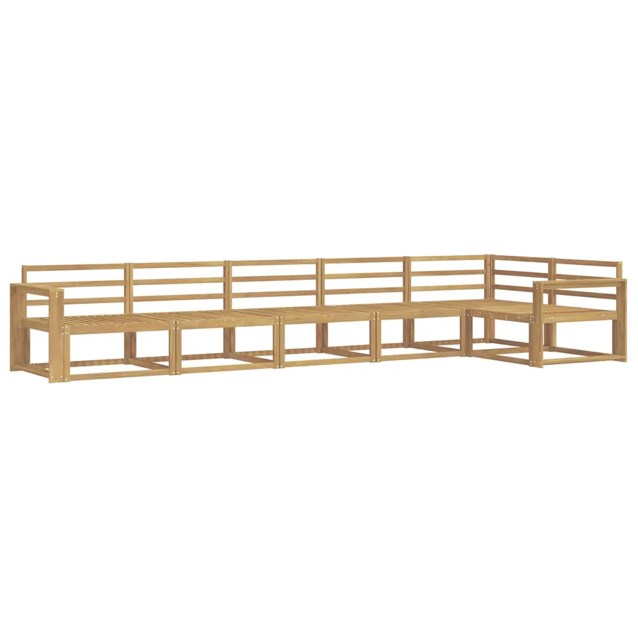 Ensemble de canapés d'extérieur 6 pcs Blanc 410 x 172,5 x 73 cm - 2