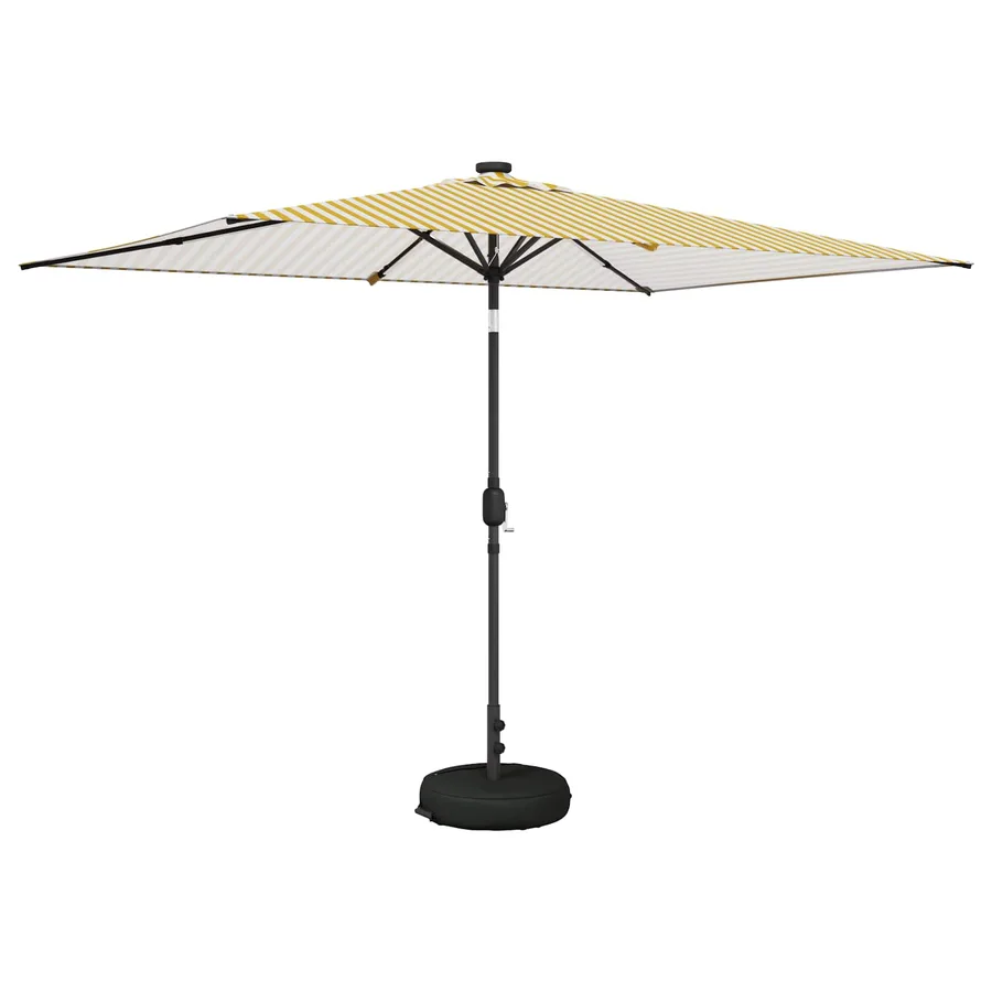 Parasol de jardin avec lumières LED et base 200 x 300 cm - 2