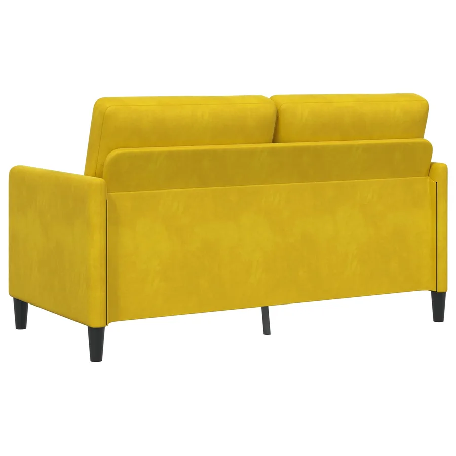 Sofa avec rangement Jaune 152 x 78 x 87 cm Polyester - 5