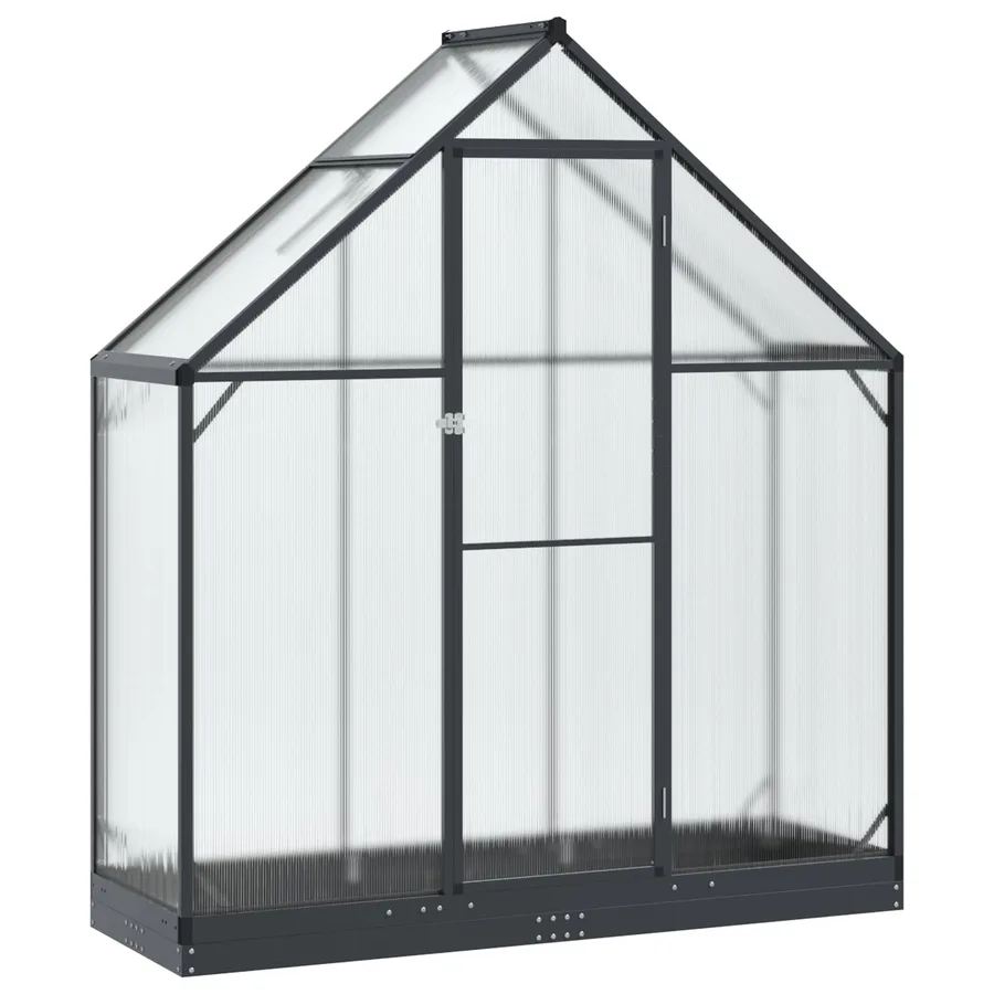 Serre de jardin avec porte Anthracite 183,5 x 63,5 x 207 cm - 2