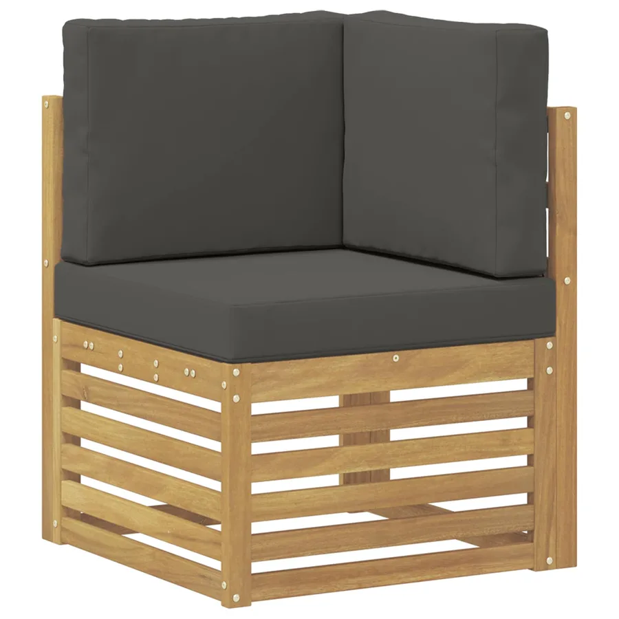 Ensemble de canapé d'angle 7 pcs Blanc et anthracite - 4