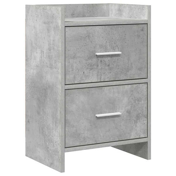 Tables de chevet Gris béton 40 x 30 x 60 cm Bois d'ingénierie