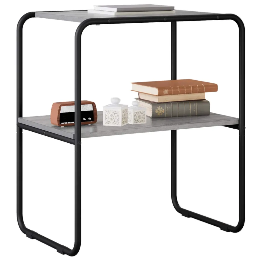 Table console Sonoma gris 80 x 42,5 x 70 cm Bois d'ingénierie - 3