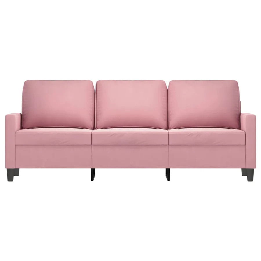 Canapé à 3 places Rose 180 cm Velours - 3