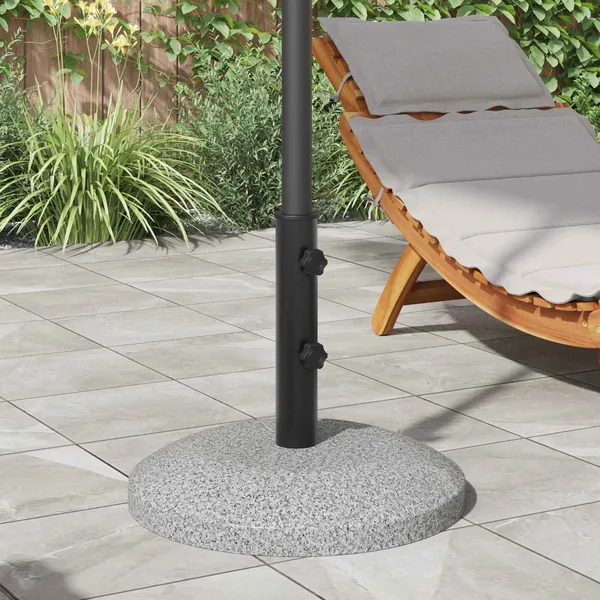 Tube de Base de Parasol 0.6 kg Noir Fer for 40-50 mm Pole