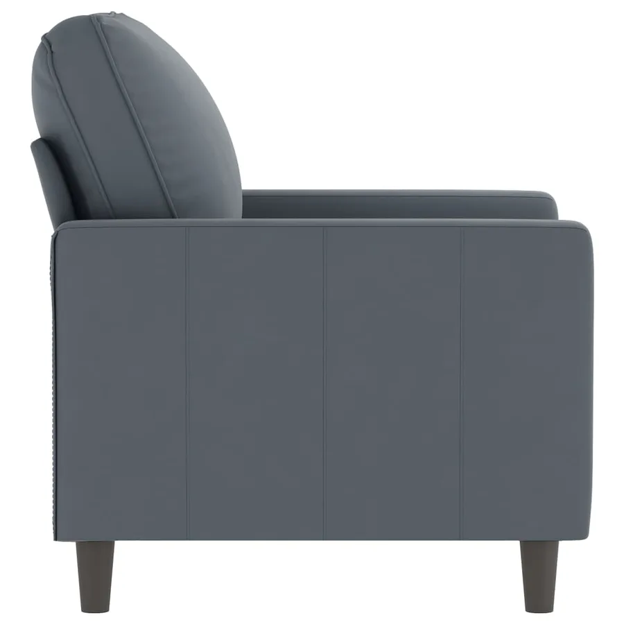 Fauteuil Gris foncé 60 cm Velours - 4