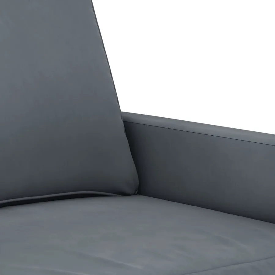 Fauteuil Gris foncé 60 cm Velours - 6