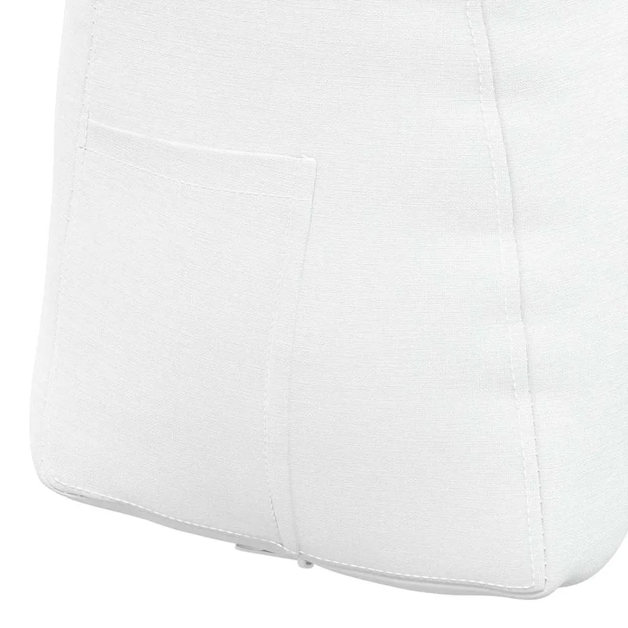 Coussin de Dos Blanc 45 x 24 x 50 cm tissu - 9