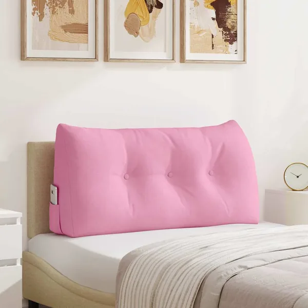 Coussin de Dos Rose 100 x 24 x 50 cm tissu