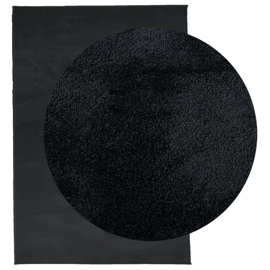 Tapis OVIEDO à poils courts noir 200x280 cm - 3