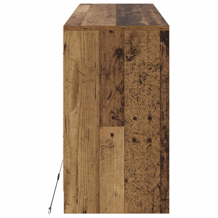 Meuble TV 91 x 34 x 61 cm Bois ancien Bois d'ingénierie - 3