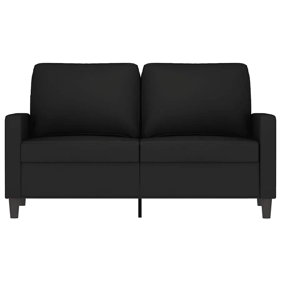 Canapé à 2 places Noir 120 cm Velours - 3
