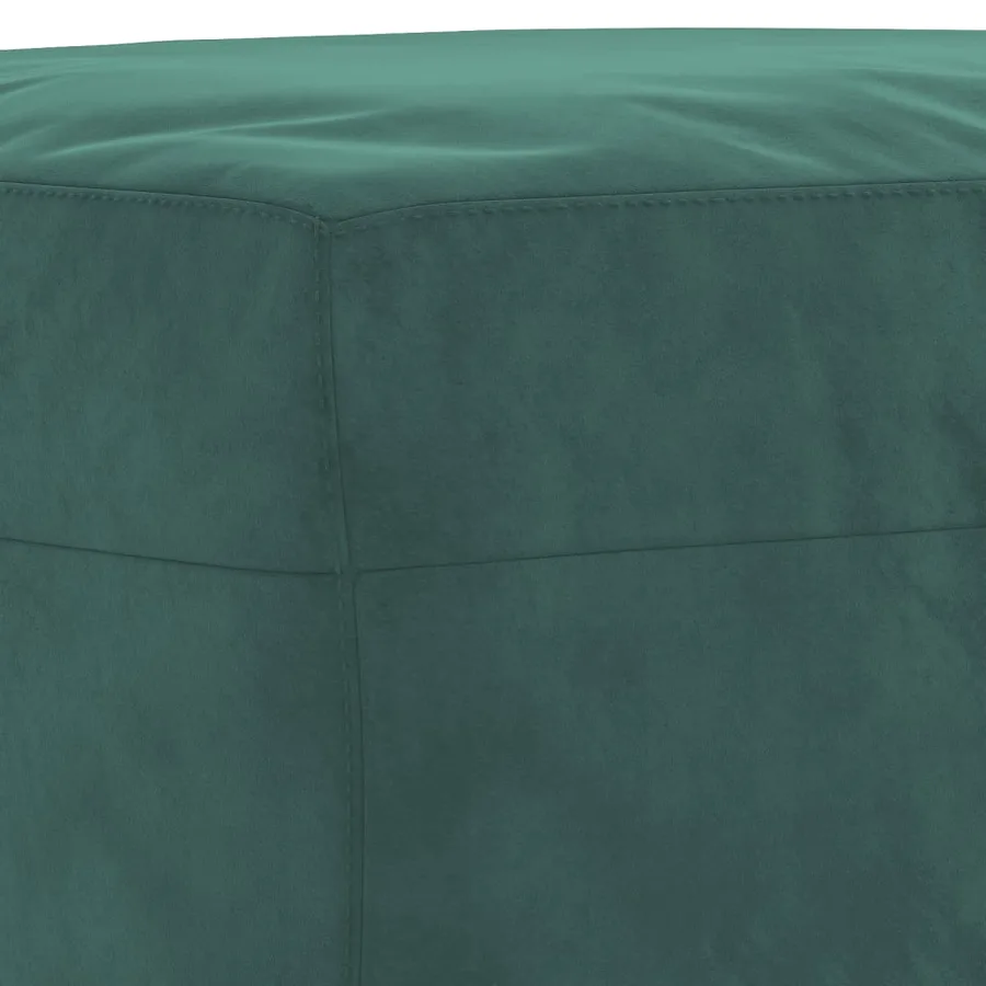 Ensemble de canapés 3 pcs avec coussins Vert foncé Velours - 6