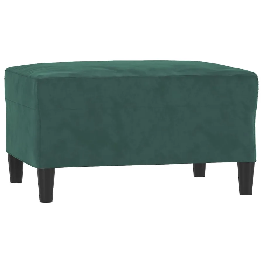 Ensemble de canapés 3 pcs avec coussins Vert foncé Velours - 7