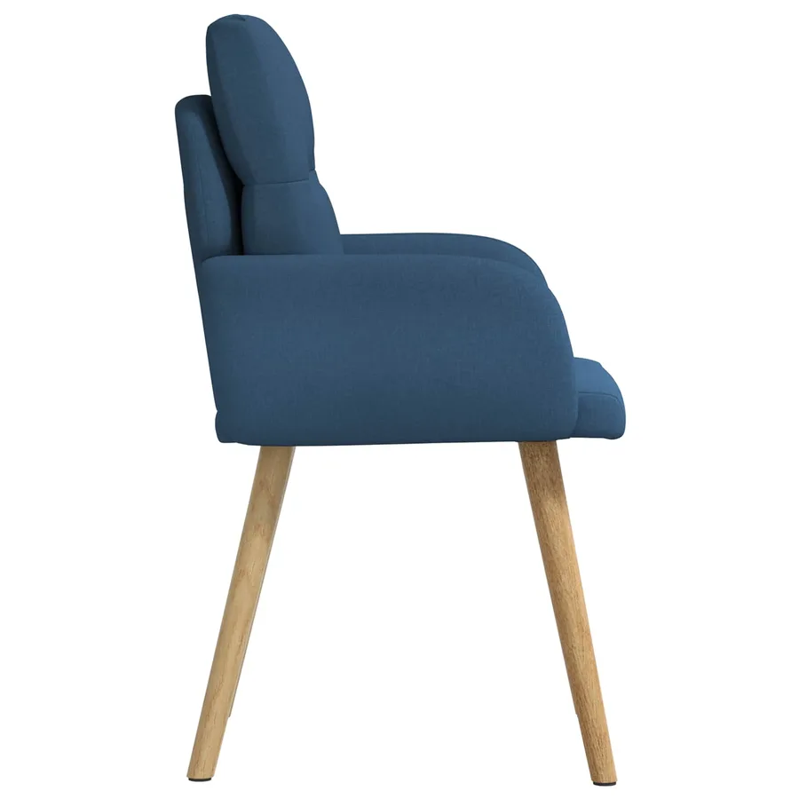 Chaises de salle à manger 6 pcs Tissu Bleu 60 x 56 x 96 cm - 4