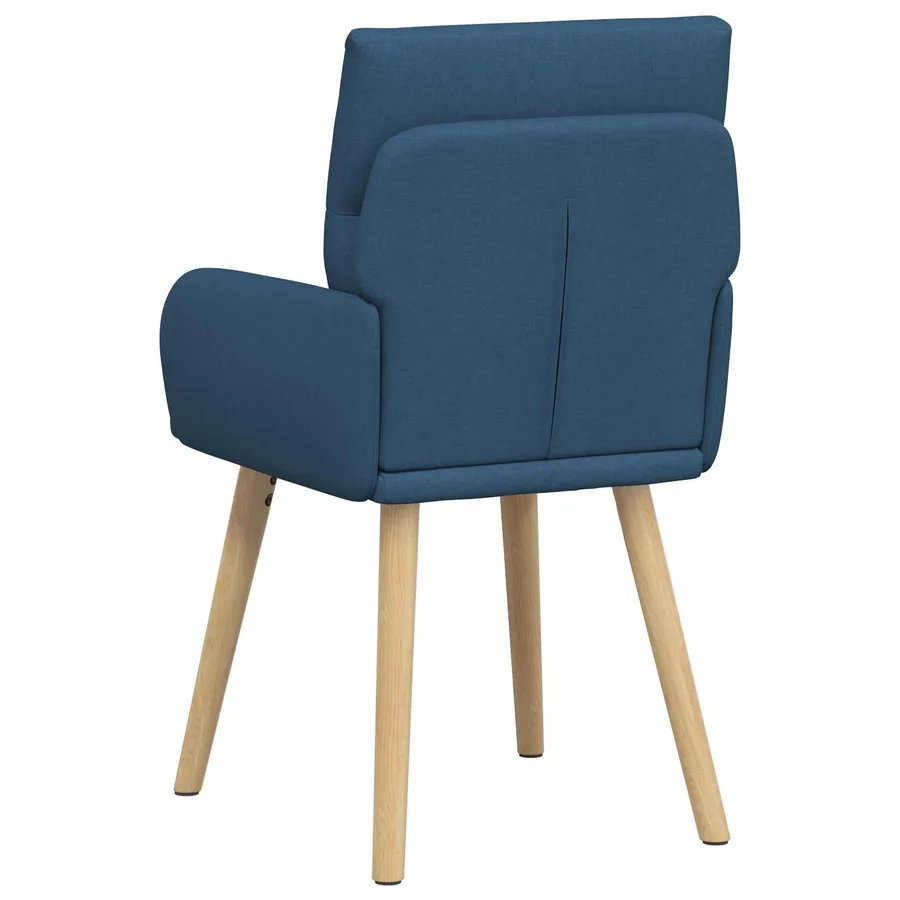 Chaises de salle à manger 6 pcs Tissu Bleu 60 x 56 x 96 cm - 5