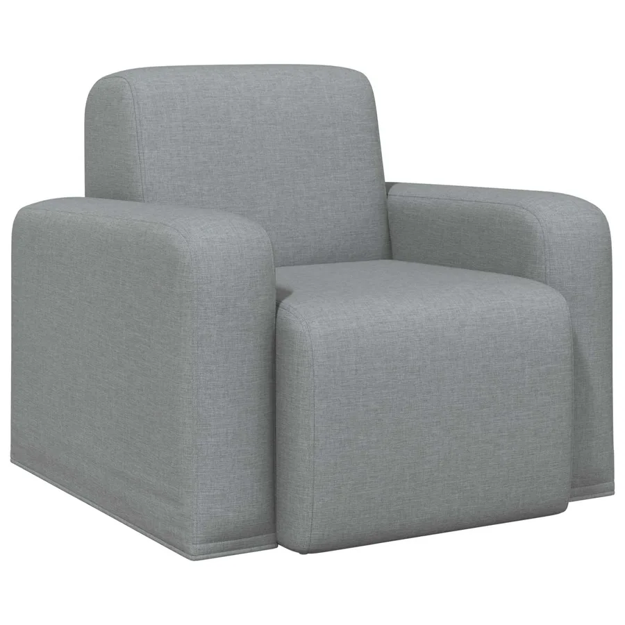 Fauteuil Gris clair Tissu - 2