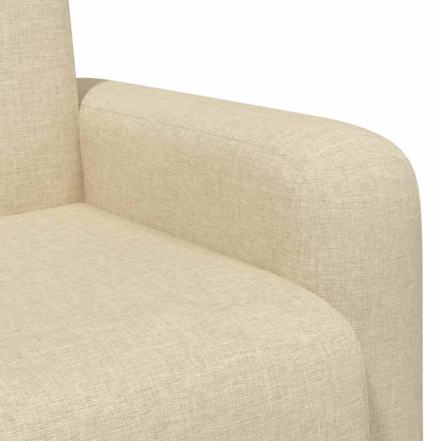 Fauteuil Crème Tissu - 6