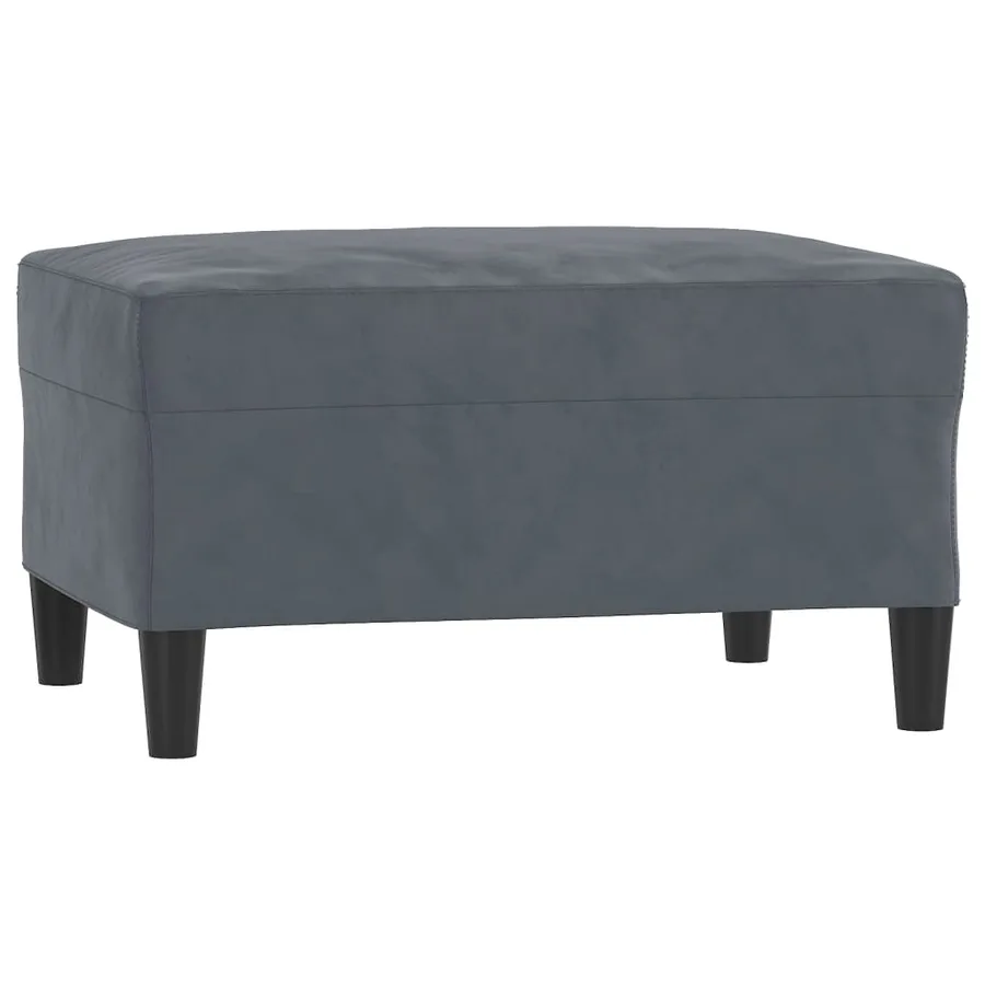 Ensemble de canapés 4 pcs avec coussins Gris foncé Velours - 6