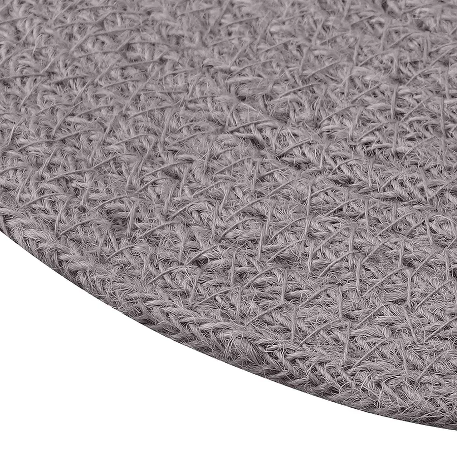 Placemets en jute 6 pcs Gris Ø 30 cm 100 % jute Tossa - 3