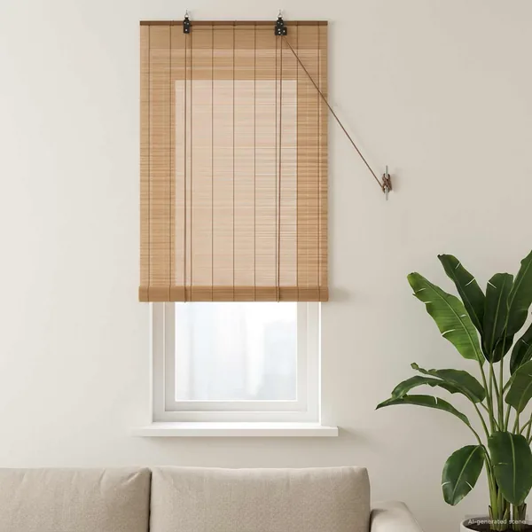 Store enrouleur Marron 60 x 160 cm Bambou