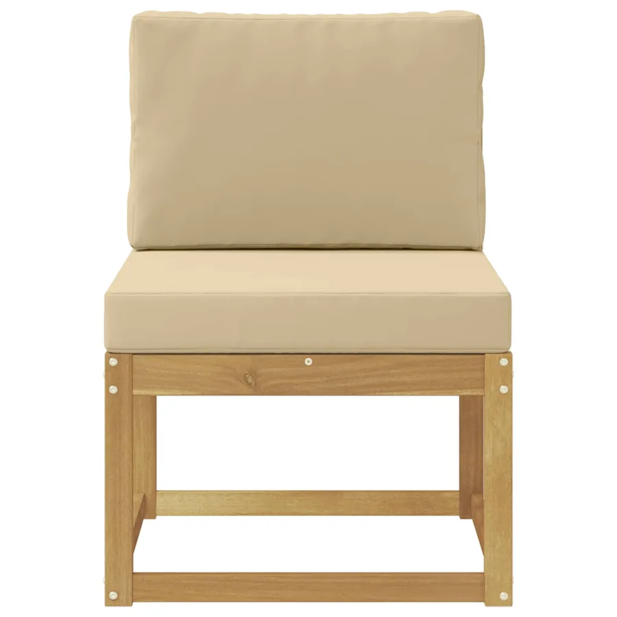 Ensemble de canapés d'extérieur Blanc et Beige 59 x 63 x 73 cm - 3